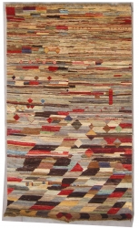 4’6”X7’0” Rug Gabbeh Design made with vegetable dyes