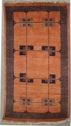 2’0”X3’4” Rug Gabbeh Design made with vegetable dyes