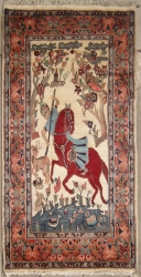 2’11”X5’1” Rug Pak Persian Hunting shakargha