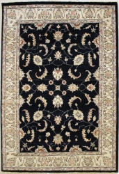 5’5”X7’8” Rug Ziegler Chobi Design Black Color