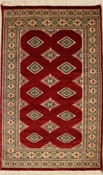 3’0”X5’3” Rug Pak Jaldar Red Color