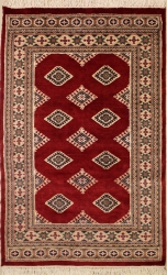 2’11”X4’9” Rug Pak Jaldar Red Color