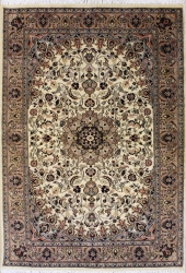 4’1”X6’2” Rug Pak Persian Design Ivory, White Color