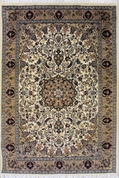 4’1”X6’1” Rug  Pak Persian Design Ivory White Color