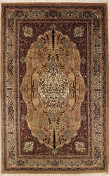 4’6”X7’3” Rug Pak Persian Design Beige Color