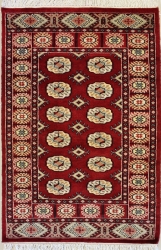 3’2”X4’10” Rug Pak Mori Bokhara Red Color