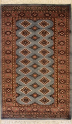 2’11”X5’3” Rug Pak Jaldar Gray, Sky Blue Color