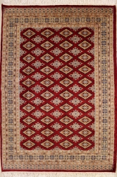 4’0”X6’1” Rug Pak Jaldar Red, Rust Color