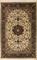 4’0”X6’3” Rug Pak Persian Design Ivory, White Color