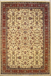 5’11”X9’2” Rug Pak Persian Mahal Design Ivory Color