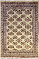 4’0”X6’0” Rug Pak Jaldar Ivory, White Color