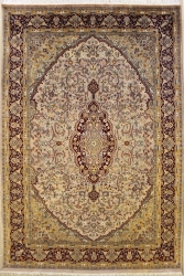 5’11”X8’11” Rug Pak Persian Design Beige Color