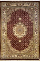 5’0”X8’0” Rug Pak Persian Design Red, Rust Color