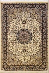 4’0”X6’1” Rug Pak Persian Design Ivory, White Color