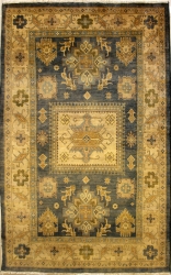 5’10”X9’3” Rug Ziegler Chobi Design Gray,SkyBlueColor