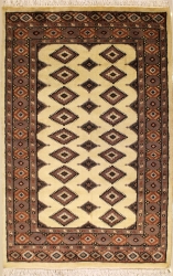 3’2”X5’2” Rug Pak Jaldar Ivory, White Color