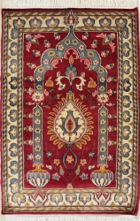 2’7”X4’0” Rug Pak Prayer Red, Rust Color