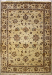 5’6”X8’2” Rug DoubleKnot Ziegler Chobi Design Ivory, White Color