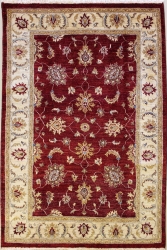 4’6”X6’10” Rug Ziegler Chobi Design Red, Rust Color