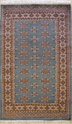 2’11”X5’2” Rug Pak Jaldar Gray, Sky Blue Color