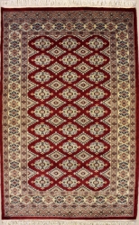 3’1”X5’1” Rug Pak Jaldar Design Red Color