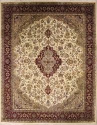 8’0”X10’4” Rug Pak Persian Design Ivory, White Color