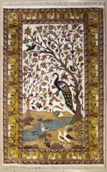 4’1”X6’0” Rug Pictorial Hunting Shikargah