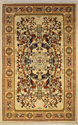 4’6”X7’4” Rug Pictorial Hunting Shikargah