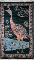 2’0”X3’3” Rug Pictorial Hunting Shikargah