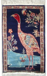 2’0”X2’10” Rug Pak Persian Hunting Shakargha