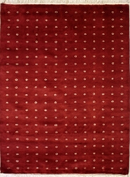 3’1”X4’5” Rug Gabbeh Silk and Wool